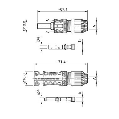 CONNETTORE M+F 10MMQ MC4-EVO2-STAUBLI product photo Photo 04 3XL