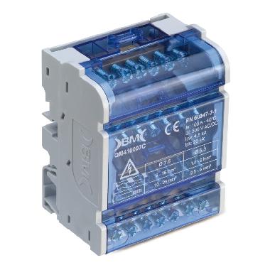 RIPARTITORE 4POLI 100A 7CONNESSIONI product photo Photo 01 3XL