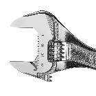 Chiave regolabile a rullino cromata con scala graduata product photo