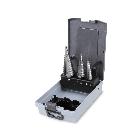 Serie di frese coniche a gradino (art. 425) in cassetta product photo