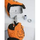 Forbici per elettricisti con profili a fresa graduata in acciaio inossidabile, con custodia product photo