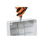 Forbici elettricista con svasatore, lame in acciaio inossidabile con microdentatura, gola tranciacavo e crimpatore per terminali a tubetto product photo