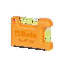 Livella tascabile con base a 'V' magnetica in alluminio profilato 2 fiale infrangibili precisione 1mm/m product photo