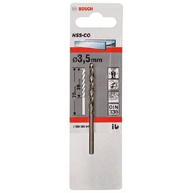 BSH 2608585845 - Punte per metallo HSS-co, DIN 338, (3,5 x 39 x 70 mm), 1-er Pack product photo Photo 01 3XL