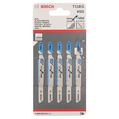 BSH 2608631012 - Lame per Seghetti Modello T118G, 5 Pezzi product photo Photo 01 3XL