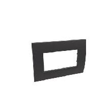 Interlink - placca 4mod LL ner colonne pian product photo