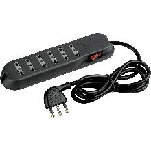 SLIM6-pr.6x10/16A 1,5m int.salvaful grigio product photo