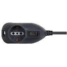 Mult-SLOT3 2+1 prese,sp.10A+int aut grigia product photo