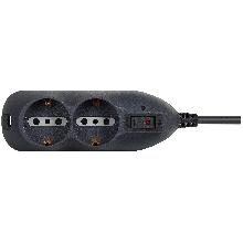 Mult-SLOT6 4+2 prese,sp.10A+int aut grigia product photo