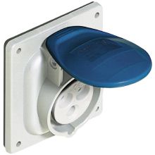 Presa fissa dritta da incasso 16A - 230V - 2P+T - IP44 - 50-60Hz - colore blu product photo
