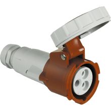 Presa mobile dritta 16A - 400V - 3P+T - IP67 - 50-60Hz - colore rosso product photo