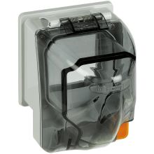 Adattatore IP66 per l'installazione di prese standard tedesche, 2 prese 10A, 2 bipasso 10/16A product photo