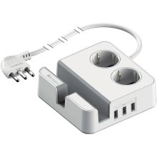 Caricatore da scrivania 3USB 5V+2 pr. P30 product photo