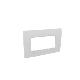 Interlink - placca 4mod LL bia colonne pian product photo Photo 01 2XS