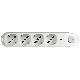 Multipresa 4 schuko/bip+inter+salvaf bianco product photo Photo 02 2XS