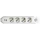 Multipresa 4 schuko/bipas+inter+2usb bianco product photo Photo 02 2XS