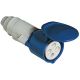 Presa mobile dritta 16A - 230V - 3P+T - IP44 - 50-60Hz - colore blu product photo Photo 01 2XS