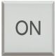 copritasto con simbolo 'ON' per pulsante luminoso - bianco product photo Photo 01 2XS
