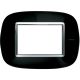 placca ellittica 3 moduli  - nero solid product photo Photo 01 2XS