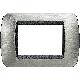 Living int - placca 3P acciaio spazzolato product photo Photo 01 2XS