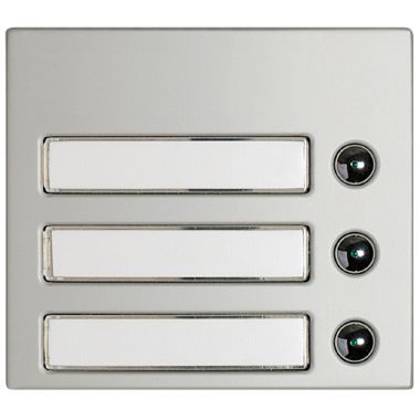 Frontale  pulsanti con 3 pulsanti di chiamata SFERA Classic Modulare  - finitura Allmetal product photo Photo 01 3XL