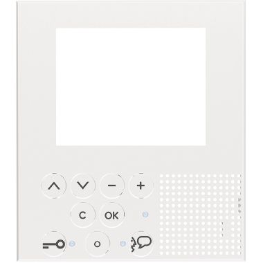 Mostrina frontale finitura bianca per Video Display Livinglight / Livinglight AIR 344400 - 344401 product photo Photo 01 3XL