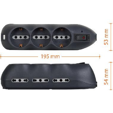 Mult-SLOT9 6+3 prese,sp.10A+int aut grigia product photo Photo 05 3XL