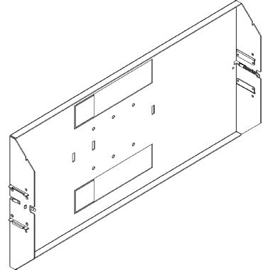Piastra per M5 1600 fissi verticali con attacchi posteriori larghezza 850mm product photo Photo 01 3XL