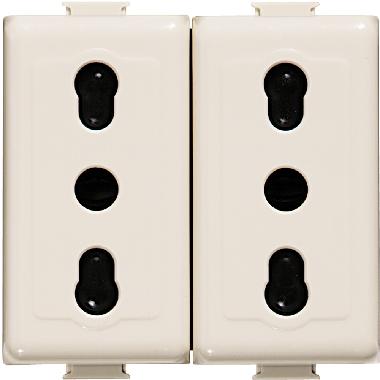 Matix magic - presa 10/16A duplex product photo Photo 01 3XL