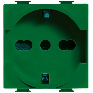 Matix magic - presa schuko e bipasso verde product photo Photo 01 3XL