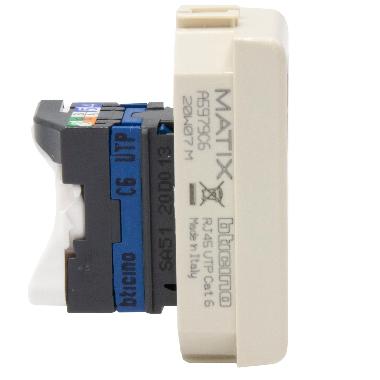 Btnet - matix avorio RJ45 toolless UTP cat6 product photo Photo 05 3XL