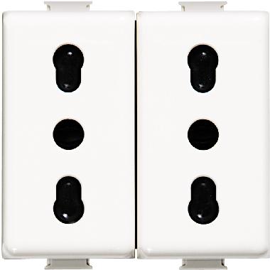 Matix - presa 10/16A duplex product photo Photo 01 3XL