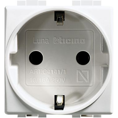 Luna - presa UNEL 2P+T 16A product photo Photo 01 3XL