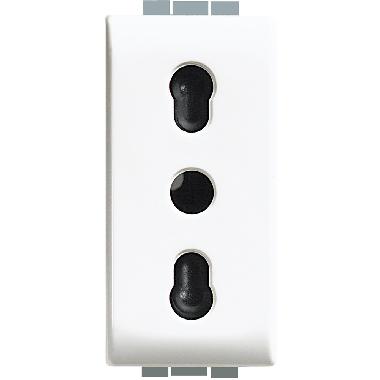 Luna - presa 2P+T 10/16A bipasso product photo Photo 01 3XL
