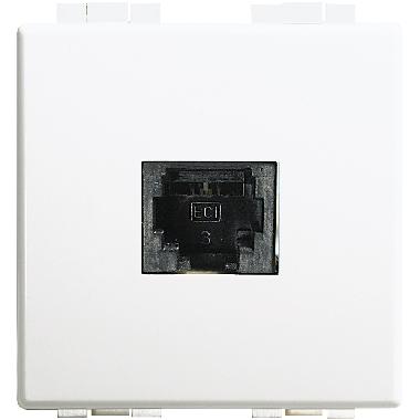 Luna - connettore telefonico RJ11 2 moduli product photo Photo 01 3XL