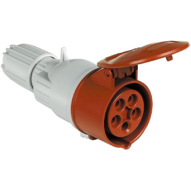 Presa mobile dritta 16A - 400V - 3P+T - IP44 - 50-60Hz - colore rosso product photo Photo 01 3XL