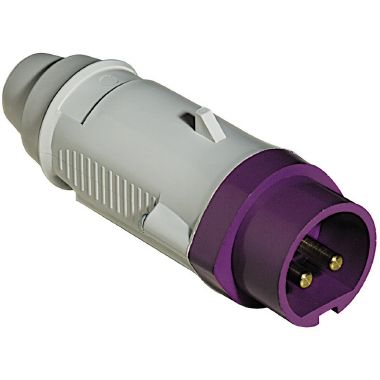 Spina mobile dritta 16A - 24V - 2P - IP44 - 50-60Hz - colore viola product photo Photo 01 3XL