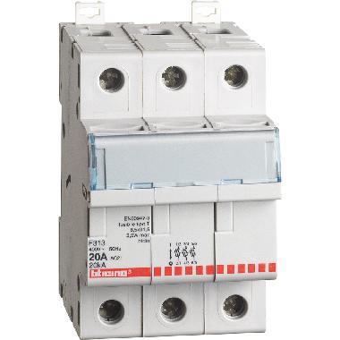 Btdin - portafusibile sezionabile 3P 20A product photo Photo 01 3XL