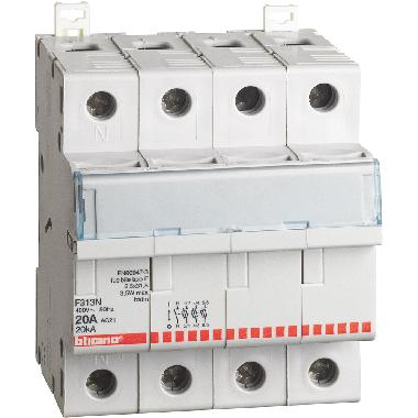 Btdin - portafusibile sezionabile 3P+N 20A product photo Photo 02 3XL