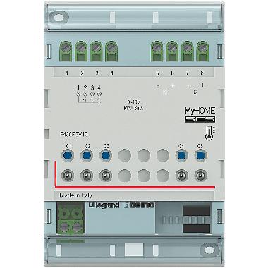 Attuatore DIN 3 uscite + 2 x 0-10V bus product photo Photo 01 3XL