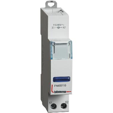 Btdin - singola LED blu 110/400V AC product photo Photo 02 3XL