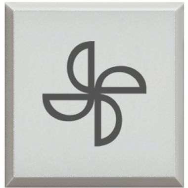 copritasto con simbolo 'aspiratore' per pulsante luminoso - bianco product photo Photo 01 3XL