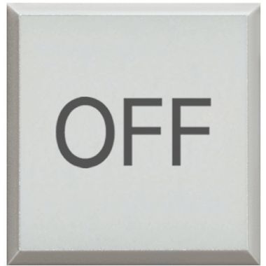 copritasto con simbolo 'ON' per pulsante luminoso - bianco product photo Photo 01 3XL