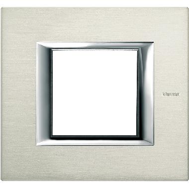 Axolute - placca 2P alluminio spazzolato product photo Photo 02 3XL