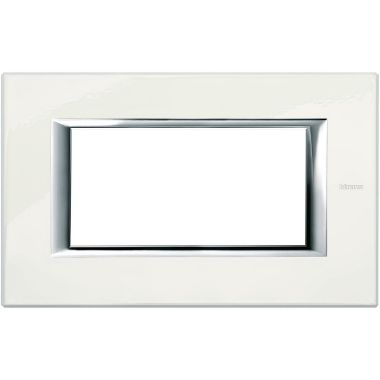 Axolute - placca 4P bianco Limoges product photo Photo 01 3XL