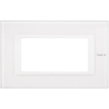 Axolute - placca 4P vetro bianco product photo Photo 01 3XL