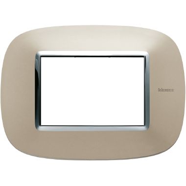 placca ellittica 3 moduli  - titanio tech product photo Photo 01 3XL