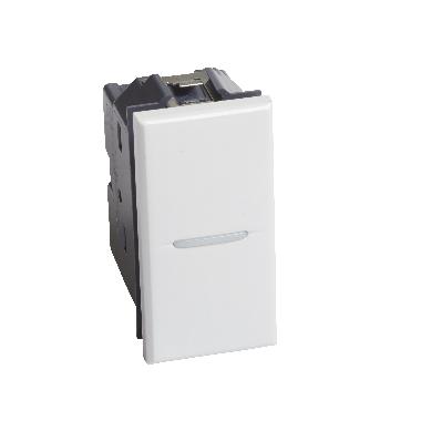 AXO - pulsante ax 1P NO 10A 1m bianco product photo Photo 03 3XL