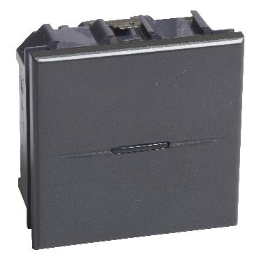 AXO - pulsante ax 1P NO 10A 2m antracite product photo Photo 01 3XL