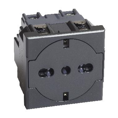 Axolute - presa std ted/ita flat antracite product photo Photo 01 3XL